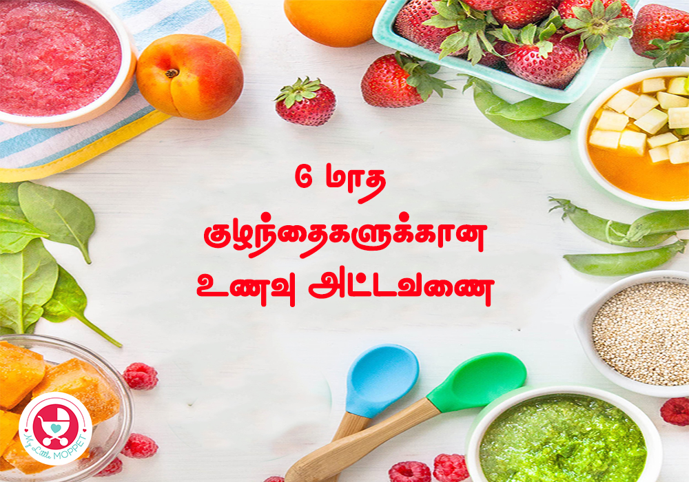 Six month baby hot sale food in tamil