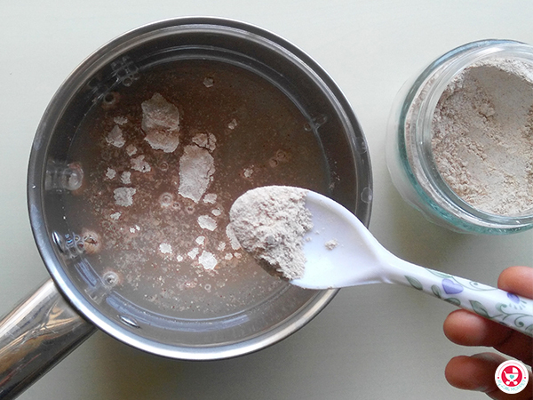 mixing of flour