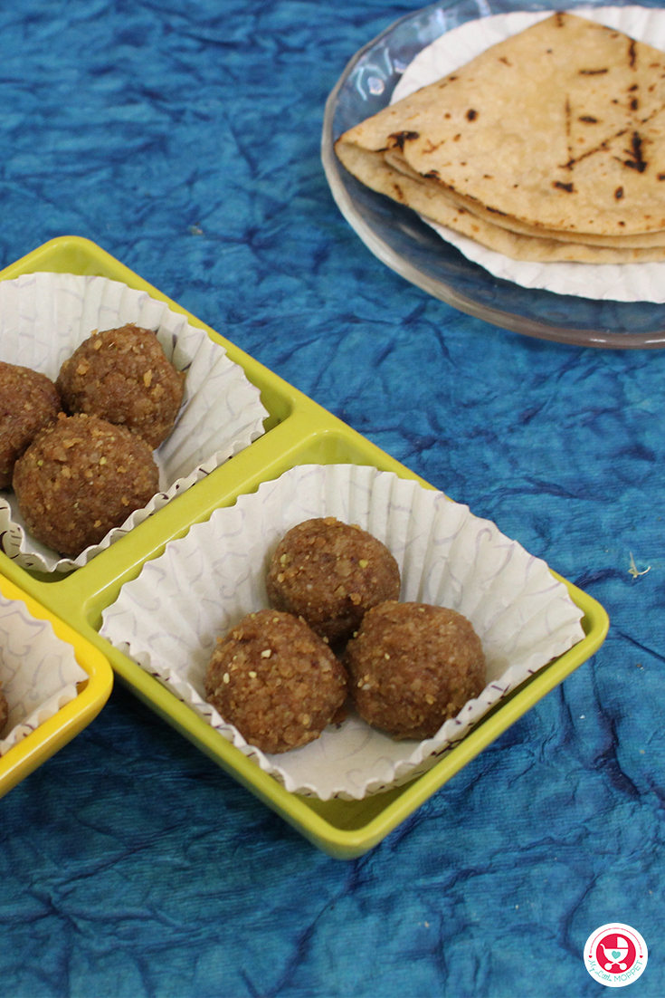 Chapathi Laddu snacks for Kids