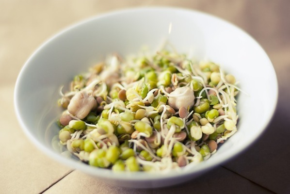 Raw or under cooked sprouts
