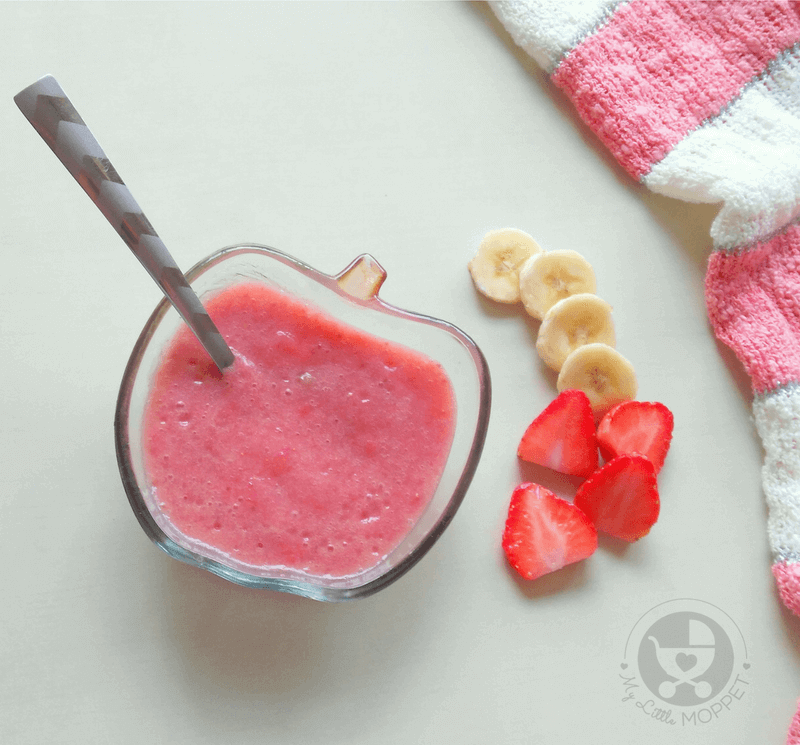 Strawberry Banana Puree for Babies in Tamil: