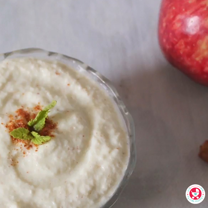 Apple-Cheese Puree for babies in Tamil 