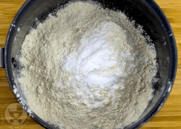 Whisk the whole wheat flour along with ingredients