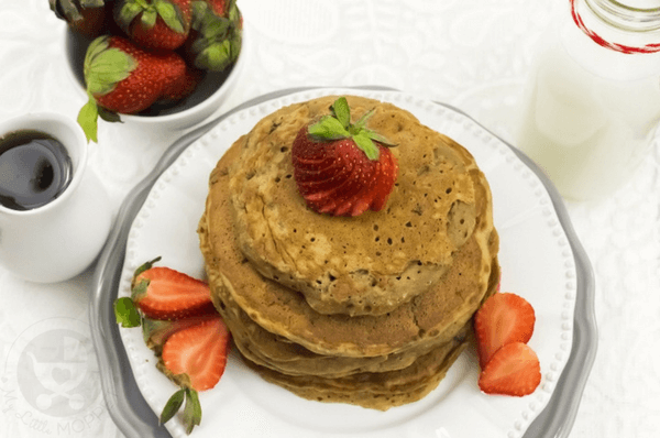 Wheat Strawberry Banana Pancake in Tamil