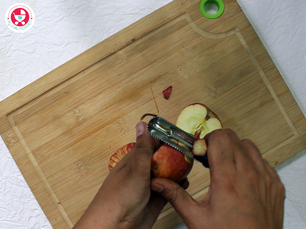 Peel and cut the apple