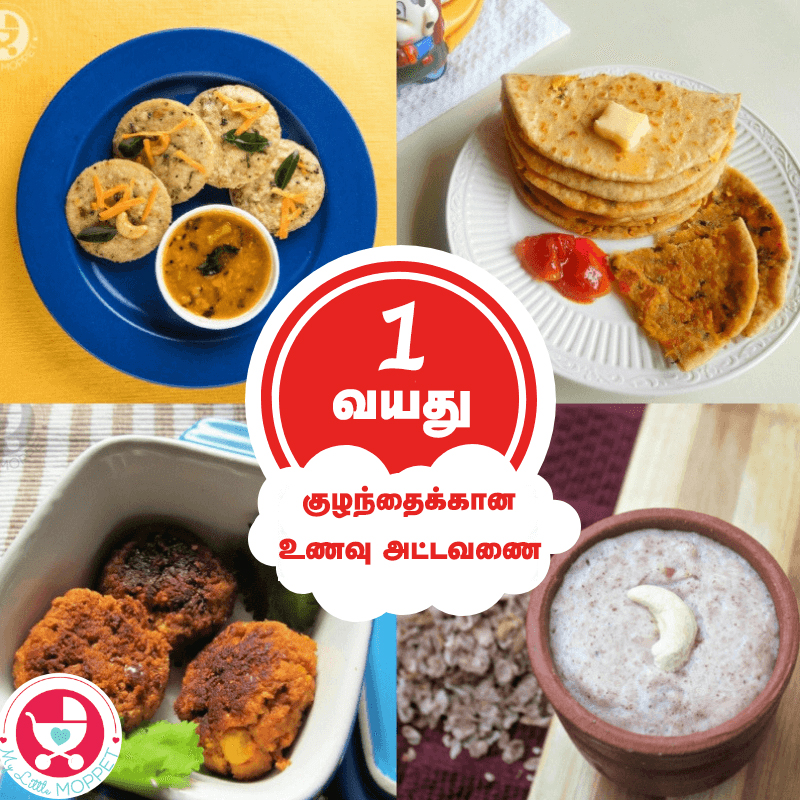 1 Year baby food chart edited Tamil 