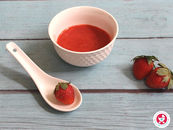 Strawberry Puree for 6 Months Babies