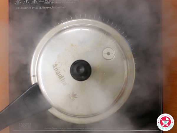 Pressure cook for 3-4 whistles.