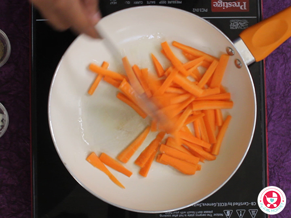 Add carrot pieces.