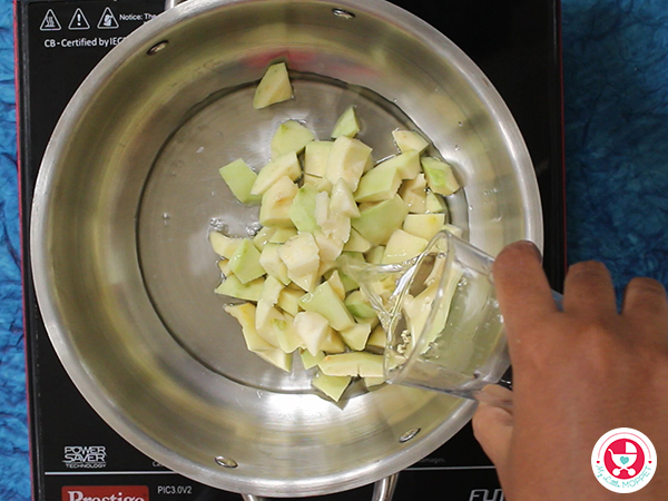  Cook with little amount of water for 3-5 minutes.
