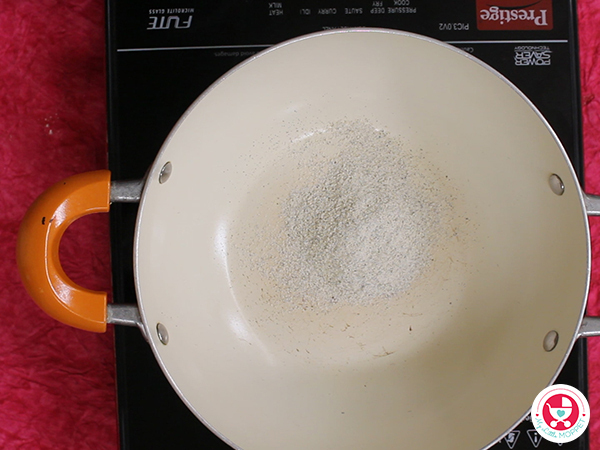 Add 2 tbsp of porridge powder in a bowl.
