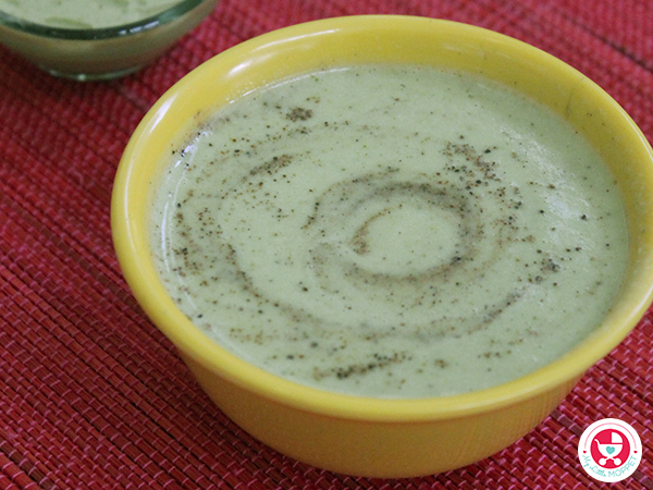 Brocoli Soup for babies in tamil