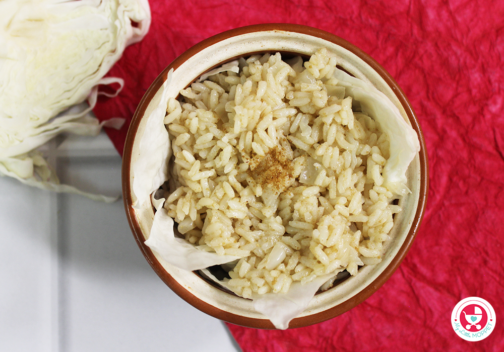 Cabbage Rice for Babies in Tamil